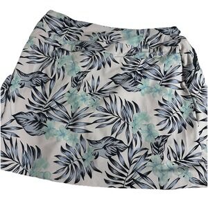 Women's Tommy Bahama Golf Skirt /Tennis /Pickleball Skort Tropical Floral Blue
